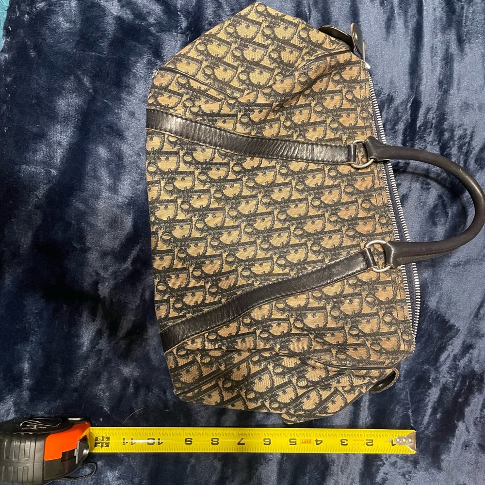 Dior Monogram Canvas Bag in Black and Tan - Picture 5 of 7